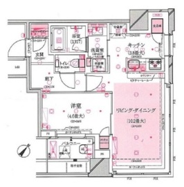 クロスエアタワー 11階 間取り図