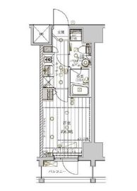 レガリス品川天王洲ベイサイドコート 1103 間取り図