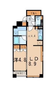 ブリリア恵比寿id 3階 間取り図