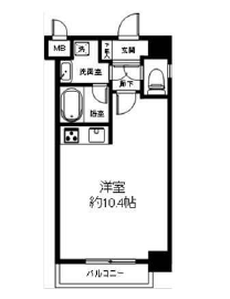 インフィニティ南青山 2階 間取り図