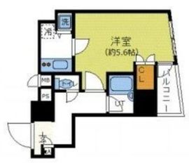 パレステュディオ六本木 2階 間取り図