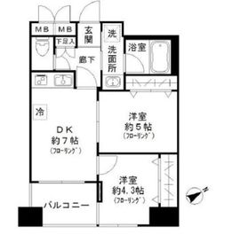 ダイナシティ三田 2階 間取り図