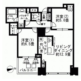 シティタワーズ豊洲ザ・シンボル 15階 間取り図