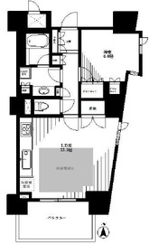 パークハウス市谷柳町 2階 間取り図