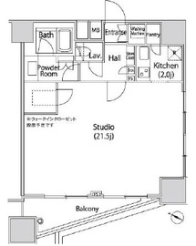 ファーストリアルタワー新宿 303 間取り図