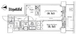 ガリシアグランデ江戸川橋 4階 間取り図