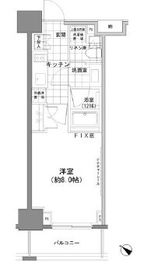 パークハビオ人形町 603 間取り図