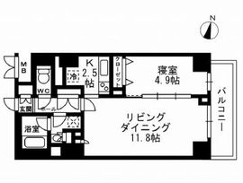 パークフラッツ学芸大学 407 間取り図