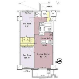 ベラカーサ広尾 507 間取り図