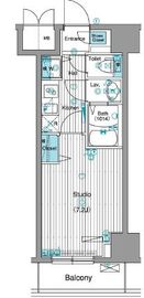 グランド・ガーラ銀座 4階 間取り図