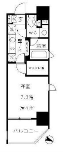 パークリュクス東麻布mono 10階 間取り図