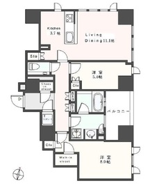 ザ・レジデンス平河町 11階 間取り図