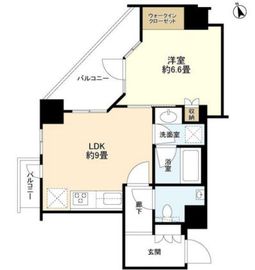 ザ・パークハウス品川荏原町 4階 間取り図