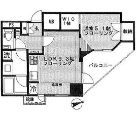 ザ・パークハウス品川荏原町 5階 間取り図