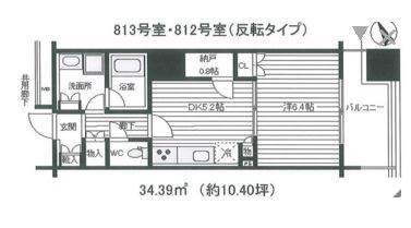 プラウドシティ蒲田 8階 間取り図