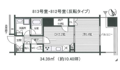 プラウドシティ蒲田 8階 間取り図