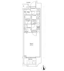 プライマル新宿若松町 909 間取り図