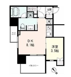 クレヴィア中目黒 2階 間取り図