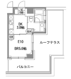 カスタリア中目黒 515 間取り図