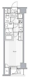 プレミアムキューブ都立大学#mo 602 間取り図