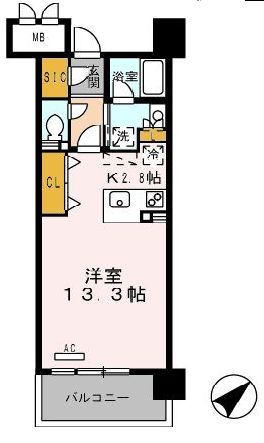ロイヤルパークス豊洲 327 間取り図