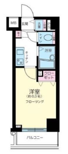ラ・ピアッツァ麻布十番 8階 間取り図