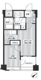 コスモリード新宿余丁町 504 間取り図