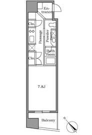 レジディア恵比寿2 1104 間取り図