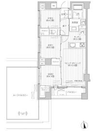 イニシアイオ高田馬場 5階 間取り図