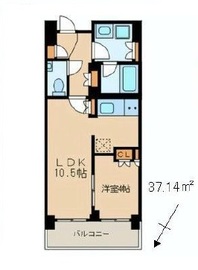 ウェリス六本木 4階 間取り図