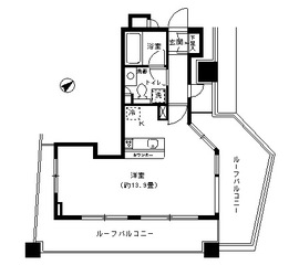 レジデンス広尾 1202 間取り図