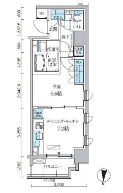 パークアクシス両国馬車通り 601 間取り図