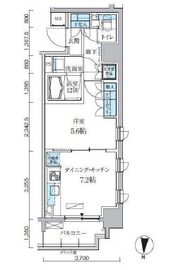 パークアクシス両国馬車通り 601 間取り図