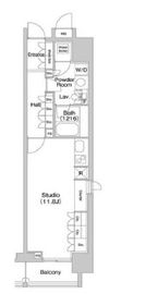 コンフォリア北参道 1010 間取り図