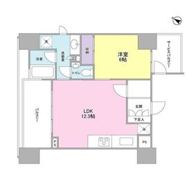 ブランズ島津山 4階 間取り図