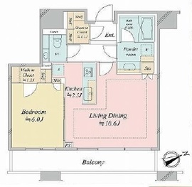 パークコート虎ノ門愛宕タワー 8階 間取り図