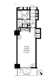 セントラルレジデンス新宿シティタワー 11階 間取り図