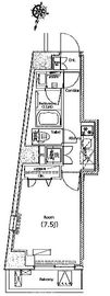 プレミアムキューブ三軒茶屋 3階 間取り図