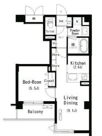 パークキューブ学芸大学 207 間取り図