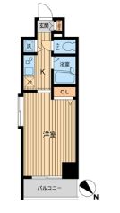 HF東神田レジデンス 1101 間取り図