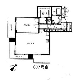 リガーレ日本橋人形町 6階 間取り図