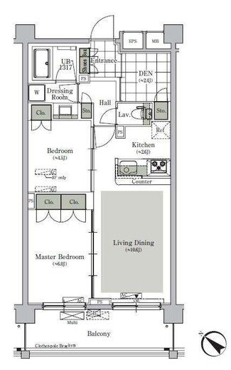 パークキューブ西ヶ原ステージ 819 間取り図