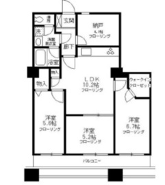 晴海ビュータワー（晴海アイランドトリトンスクエアビュータワー） 13階 間取り図