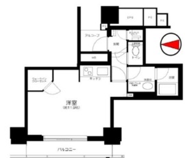 アリビオーレ神楽坂シティタワー 4階 間取り図