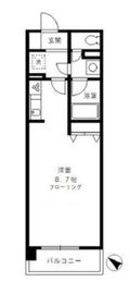 カナーリス月島 603 間取り図