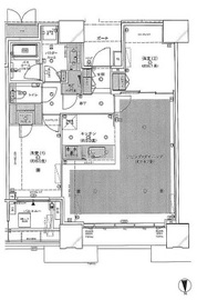 ドゥ・トゥール 14階 間取り図