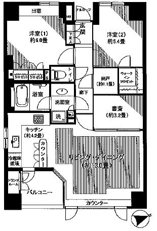 アクシルコート銀座イースト 8階 間取り図