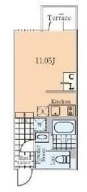 アレーロ新宿7 106 間取り図