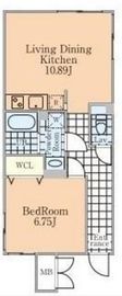 アレーロ新宿7 405 間取り図