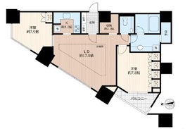 高輪ザ・レジデンス 22階 間取り図